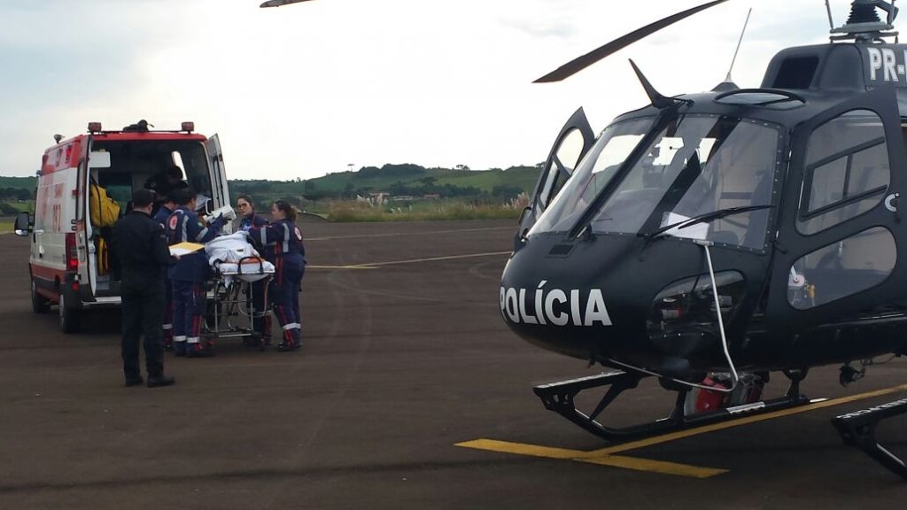 Saer Da Pol Cia Civil E Samu Realizam Transporte Aerom Dico De V Tima